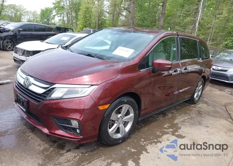 2018 Honda Odyssey Ex z USA, uszkodzony, nr VIN 5FNRL6H56JB015557